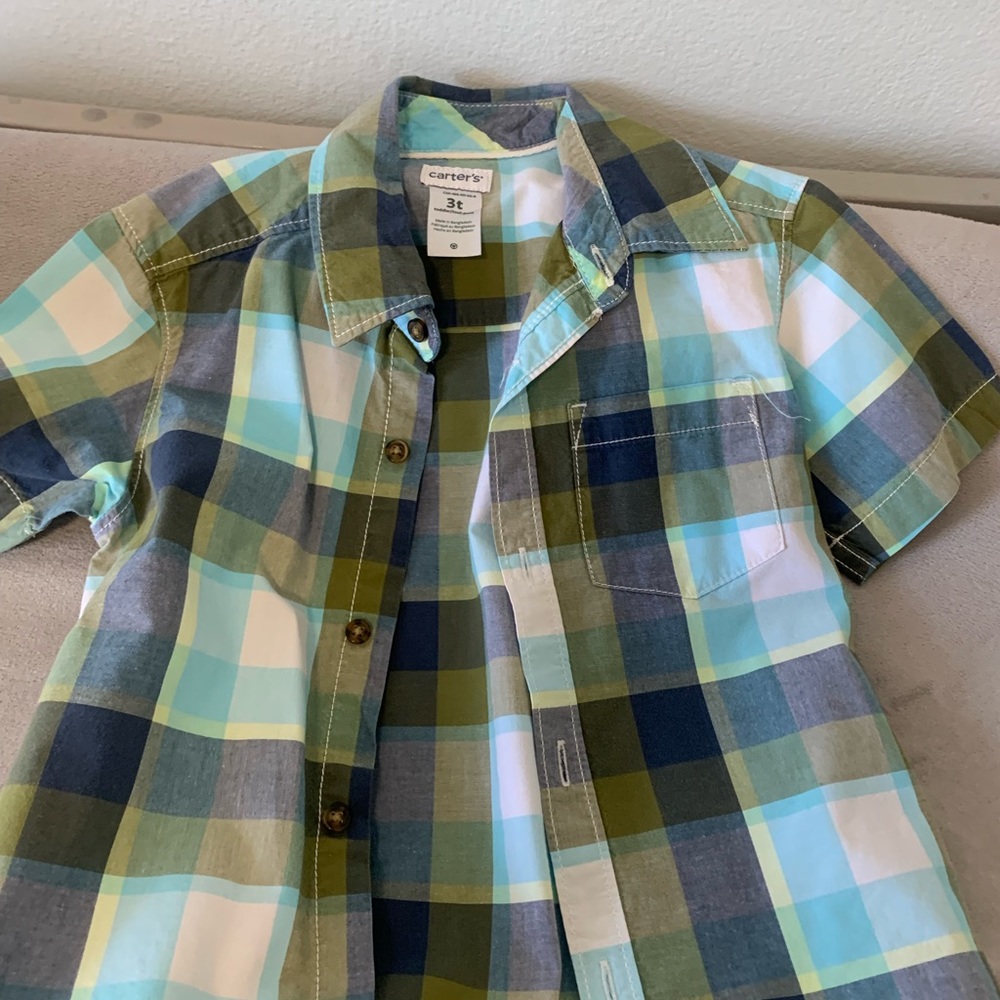 Toddler boy short sleeve shirt and shirt set